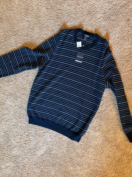 Jos. A. Bank Other - Jos. A. Bank Navy and Light Blue Striped Crewneck Sweater xl NWT